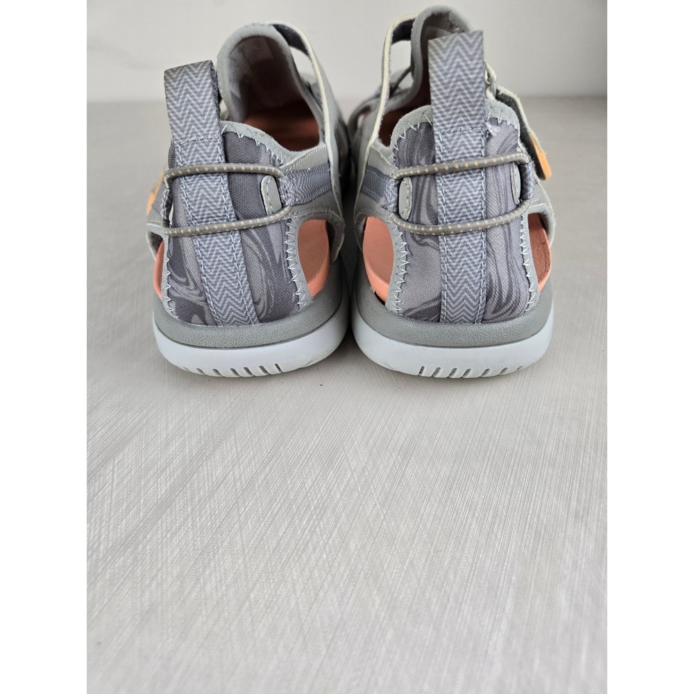 Dr Scholls Adelle Rek Women 7M Gray Peach Sporty Fisherman Sandals Walking Shoes - Picture 5 of 10